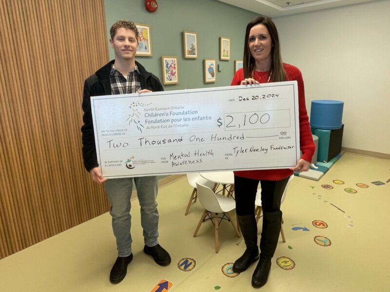 Tyler Neeley Fundraiser Cheque Presentation