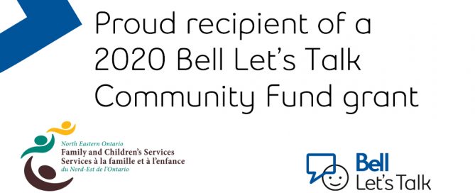 Bell Let's Talk Community Fund grant