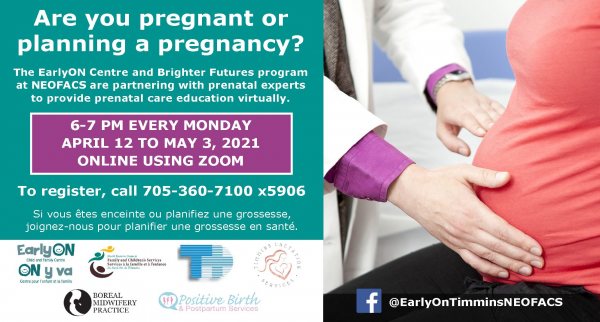 Healthy pregnancy event poster